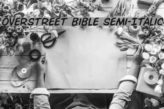 Overstreet Bible Semi-Italic Font examples