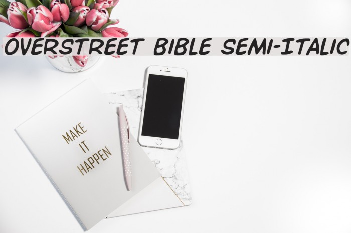 Overstreet Bible Semi-Italic Font examples