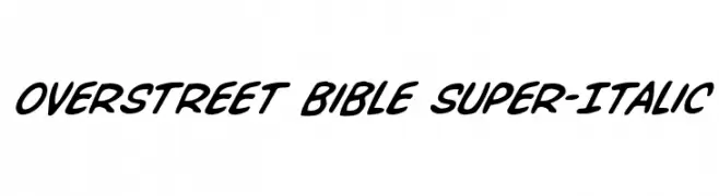 Overstreet Bible Super-Italic  Fuentes Gratis Descargar