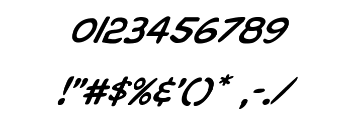 Overstreet Bible Super-Italic Font OTHER CHARS