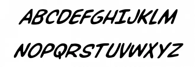 Overstreet Bible Super-Italic Caratteri MAIUSCOLE