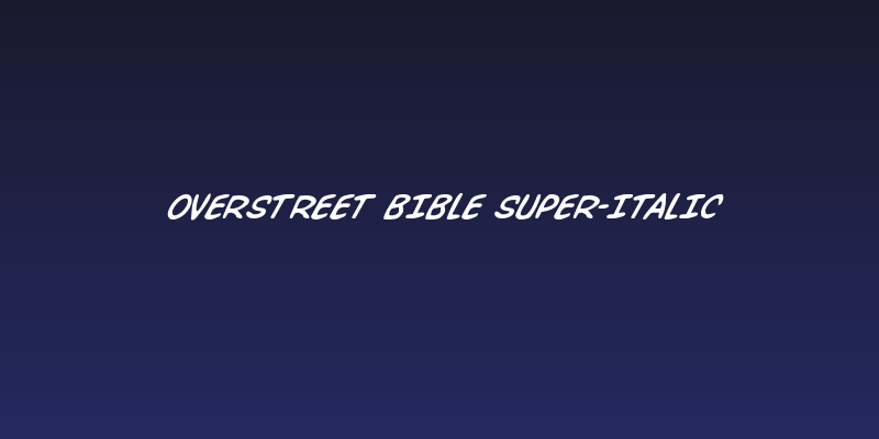 Overstreet Bible Super-Italic Social Header