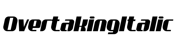 Overtaking Italic  Скачать бесплатные шрифты