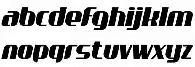 Overtaking Italic Font LOWERCASE