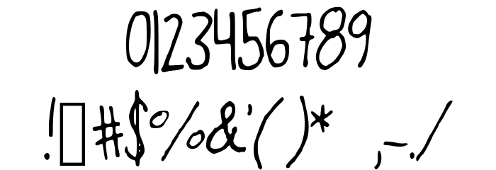 OverthEMoOn Font OTHER CHARS