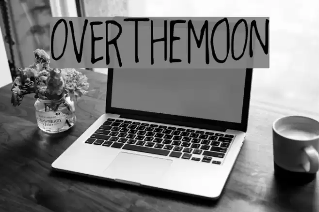 OverthEMoOn Font examples