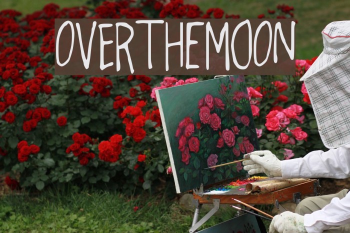 OverthEMoOn Font examples