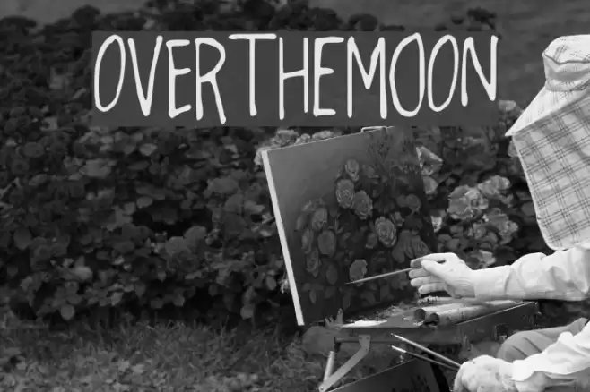 OverthEMoOn Font examples