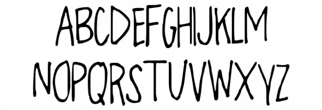 OverthEMoOn Font LOWERCASE