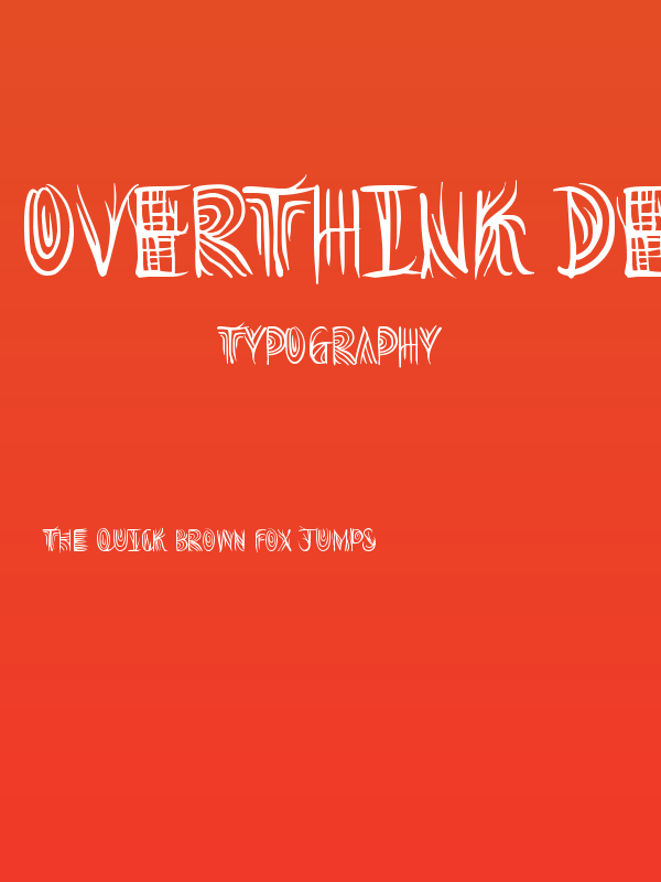 Overthink Demo Poster