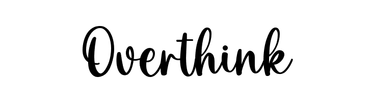 Overthink Font
