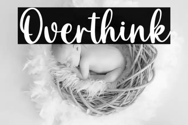 Overthink Font examples