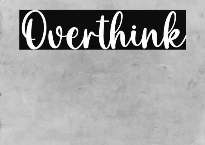 Overthink Font examples