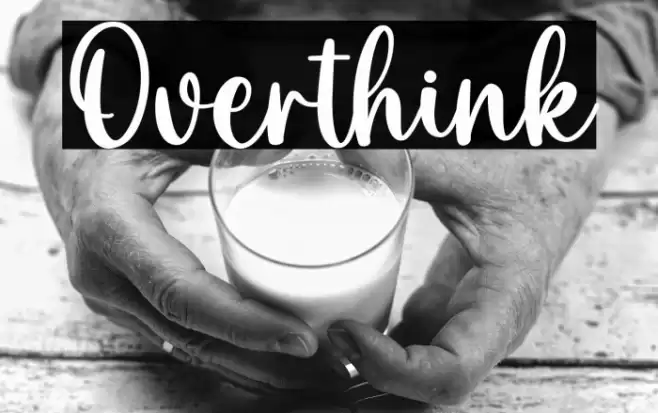 Overthink Font examples