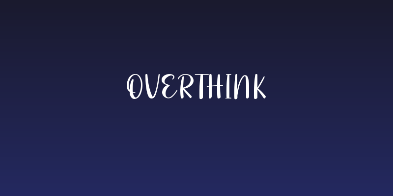 Overthink Social Header