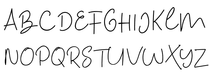 Overthinking Font UPPERCASE