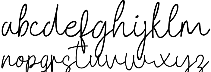 Overthinking Font LOWERCASE