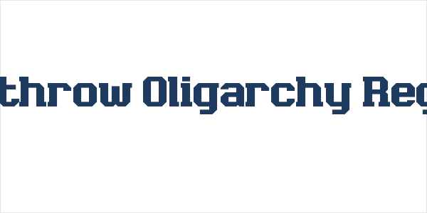 Overthrow Oligarchy Regular Logo