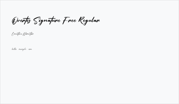 Overtis Signature Free Regular Business Card
