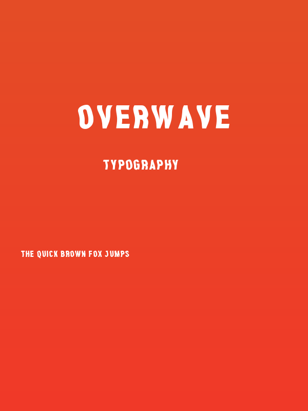 Overwave Poster