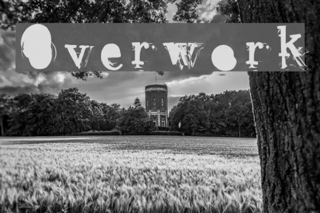Overwork フォント examples