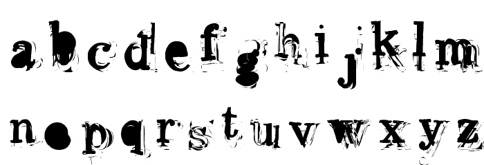 Overwork Font LOWERCASE