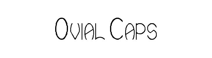 Ovial Caps  Frei Schriftart Herunterladen