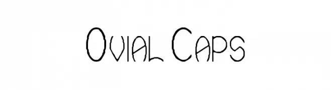 Ovial Caps  Fuentes Gratis Descargar