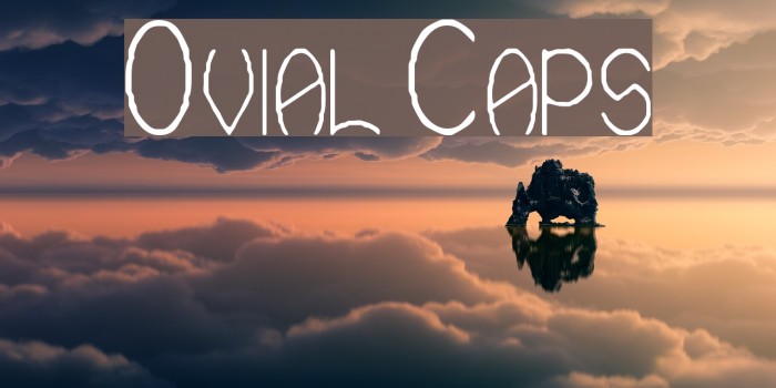 Ovial Caps Font examples