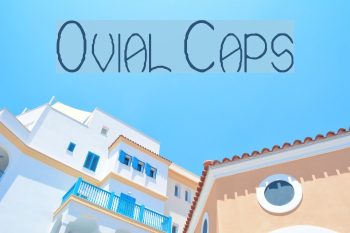 Ovial Caps Font examples