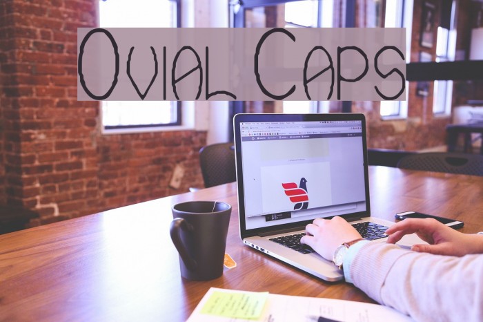 Ovial Caps Font examples