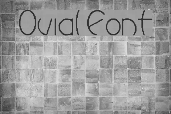 Ovial Font examples