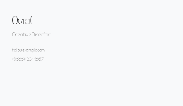Ovial Business Card