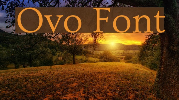 Ovo Font examples