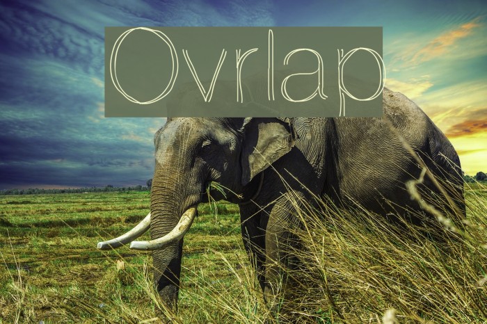 Ovrlap Font examples