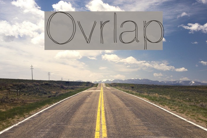 Ovrlap Font examples