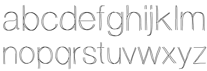Ovrlap Font LOWERCASE