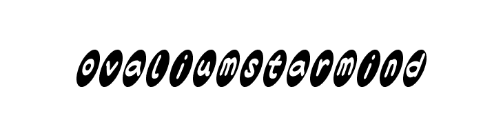 ovalium starmind Font
