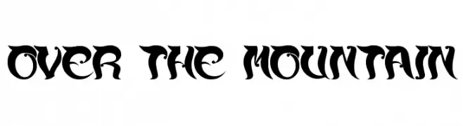 over the mountain  font caratteri gratis