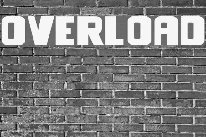 overload Font examples