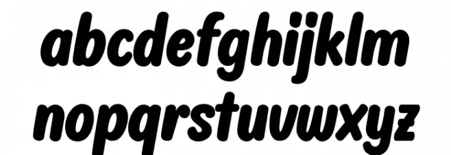 OWLY BARN Schriftart Kleinbuchstaben