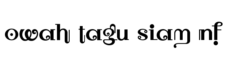 Owah Tagu Siam NF  免费字体下载