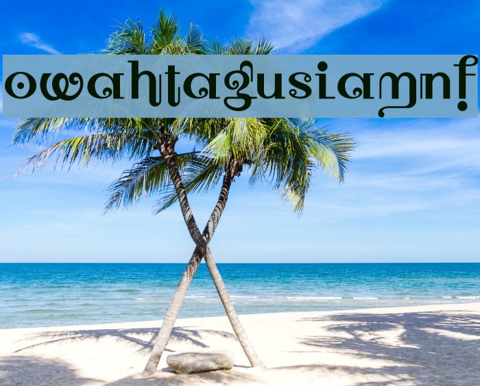 OwahTaguSiamNF Font examples