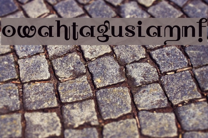 OwahTaguSiamNF Font examples