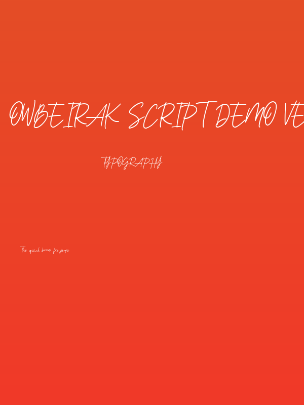 Owbeirak Script Demo Version Poster