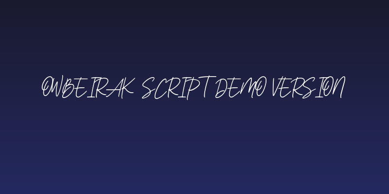 Owbeirak Script Demo Version Social Header