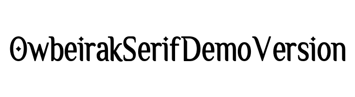 Owbeirak Serif Demo Version  フリーフォントのダウンロード