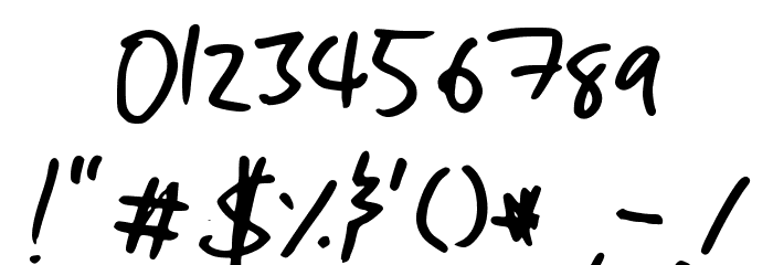 Owen Hand Font OTHER CHARS