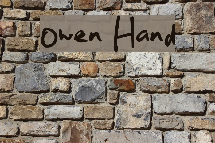 Owen Hand Font examples