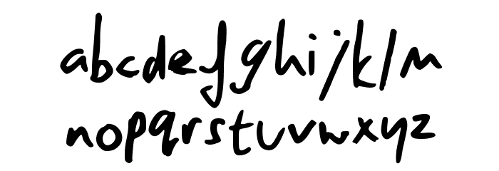 Owen Hand Font LOWERCASE